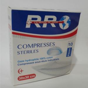 compresses stériles 30*30