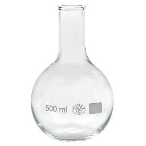 Ballon à juge fond plat 500 ml en verre