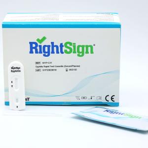 SYPHILIS TEST , SANG TOTAL , PLASMA,SERUM,CASSETTE CE